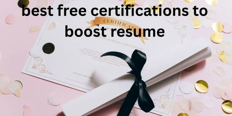 best free certifications to boost resume