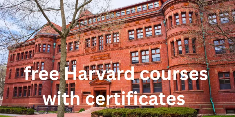 free Harvard courses with certificates