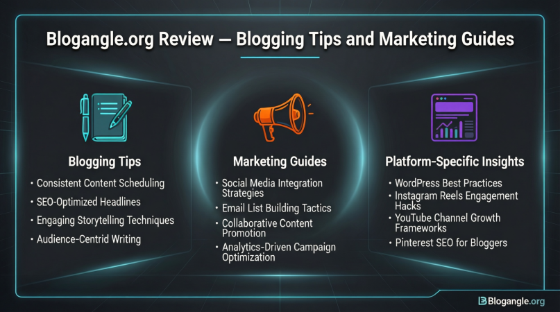 blogangle org review – blogging tips and marketing guides