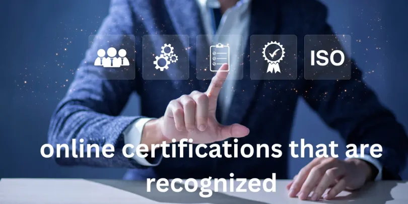 online certifications that are recognized
